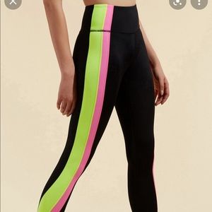 Veronica Beard x Bandier neon leggings